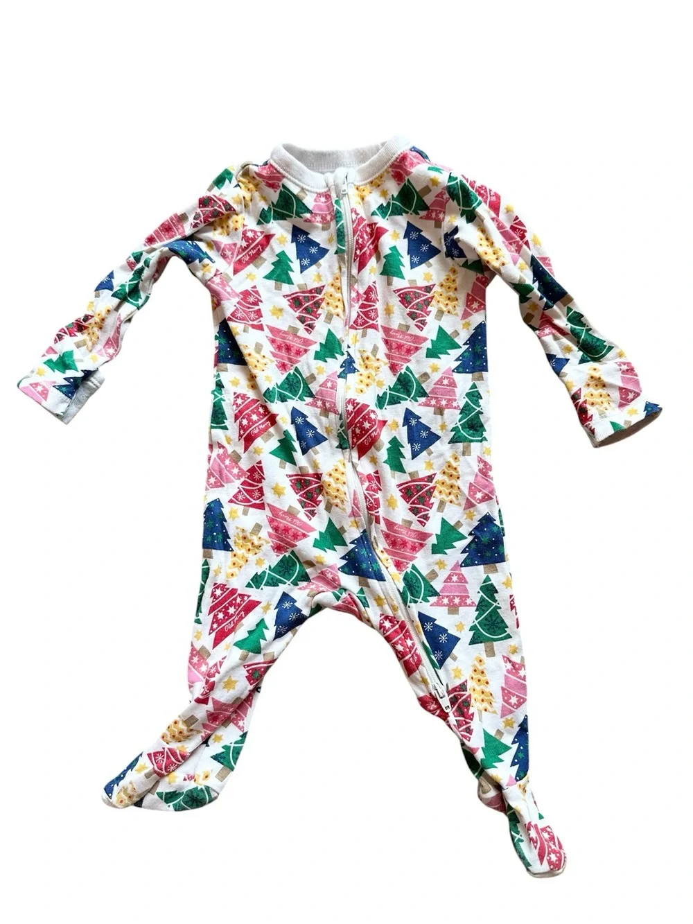 Old Navy lot of 7 footed two way zip closure sleeper footed Christmas pajamas